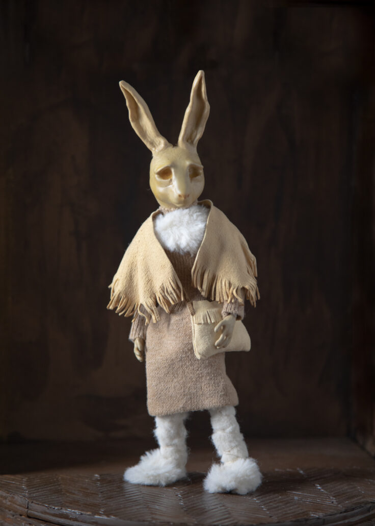 Stop Motion Figur Hase mit Menschenkörper