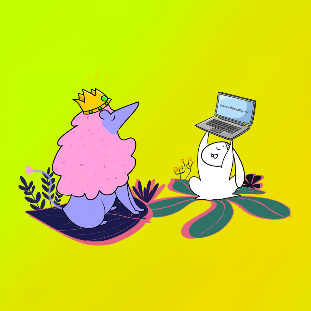 Visuelles Storytelling: Die Webseite ist fertig - Wonder Rabbit und Lion King
